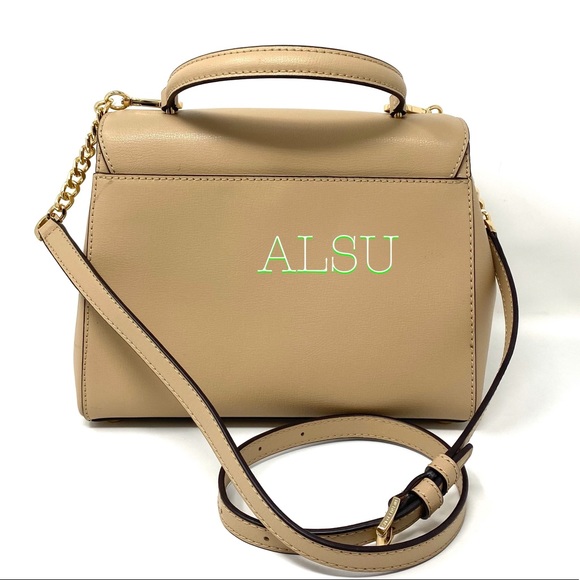 Michael Kors Mott MD TH Satchel Leather Bisque - Picture 6 of 14